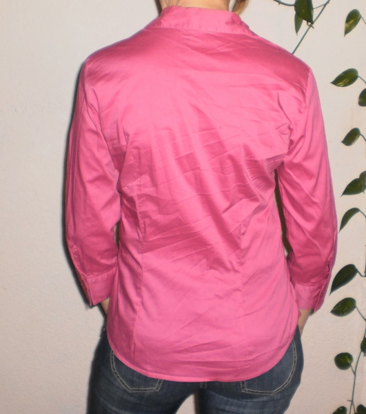 H&M: Dunkelpinke klassische Bluse in Gr. 38! Office Wear niedlich