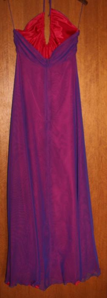 Abendkleid Neckholder lila pink Gr. 38