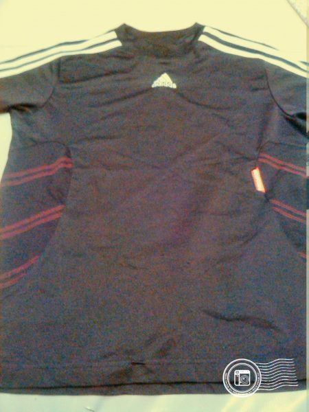 Jungen adidas Sport T-Schirt gr. 164 Schwarz Weiß Rot