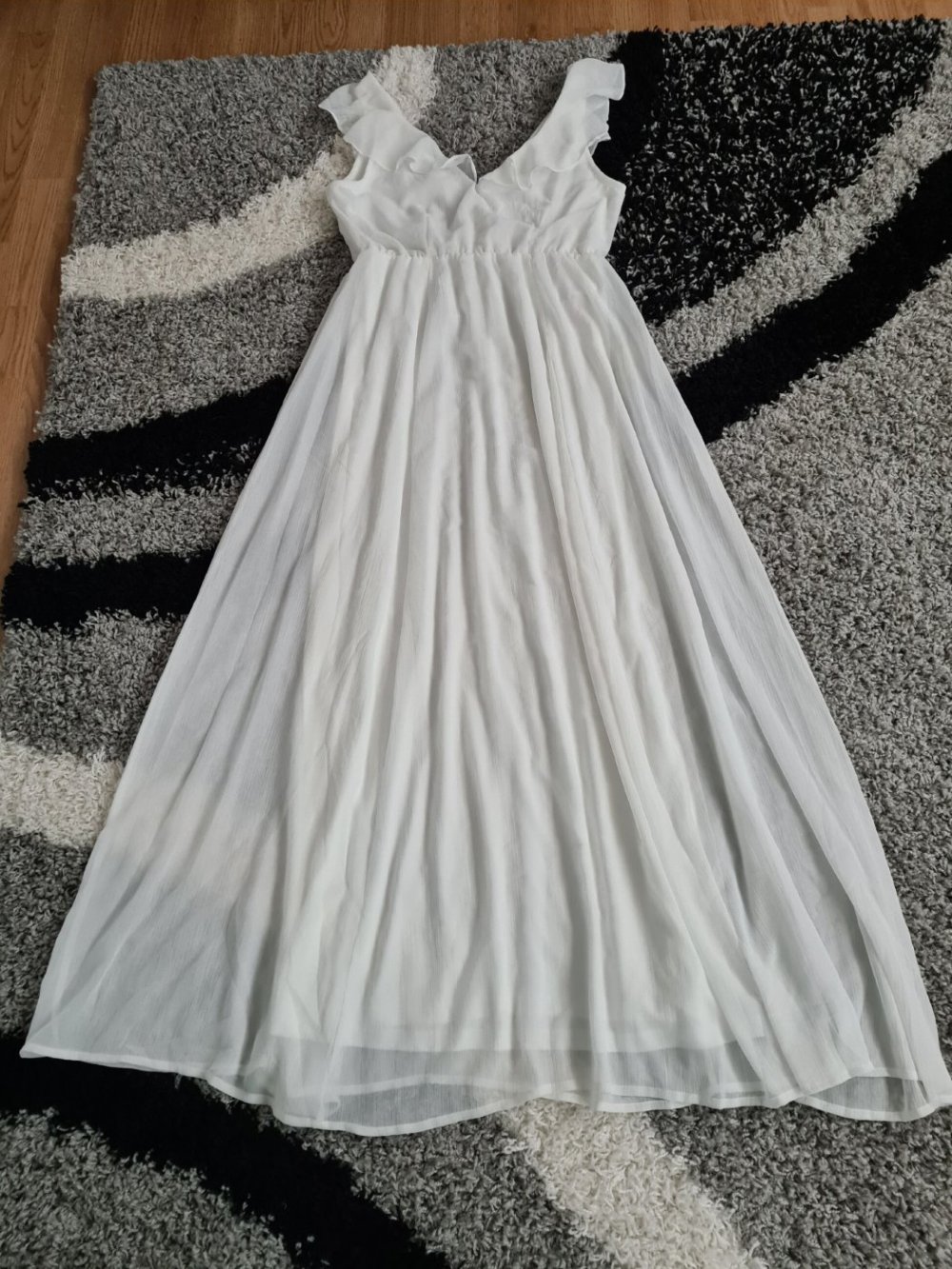 Abendkleid Maxikleid Hochzeit Vila Gr. 42 weiß NEU langes Kleid