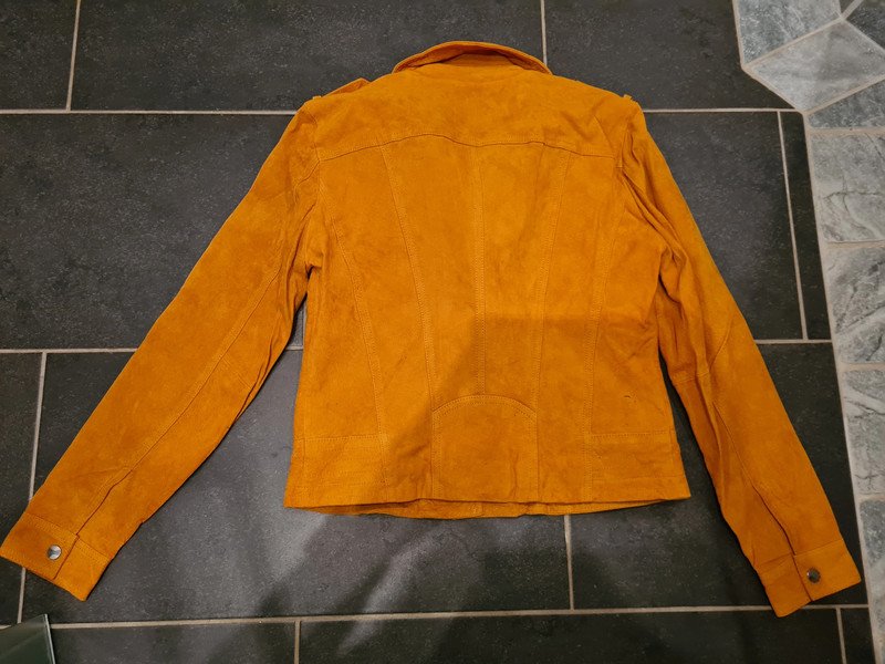 Bikerjacke Lederjacke Vero Moda Gr. L (38 -40) senffarbe neu Wildlederjacke 100% Leder