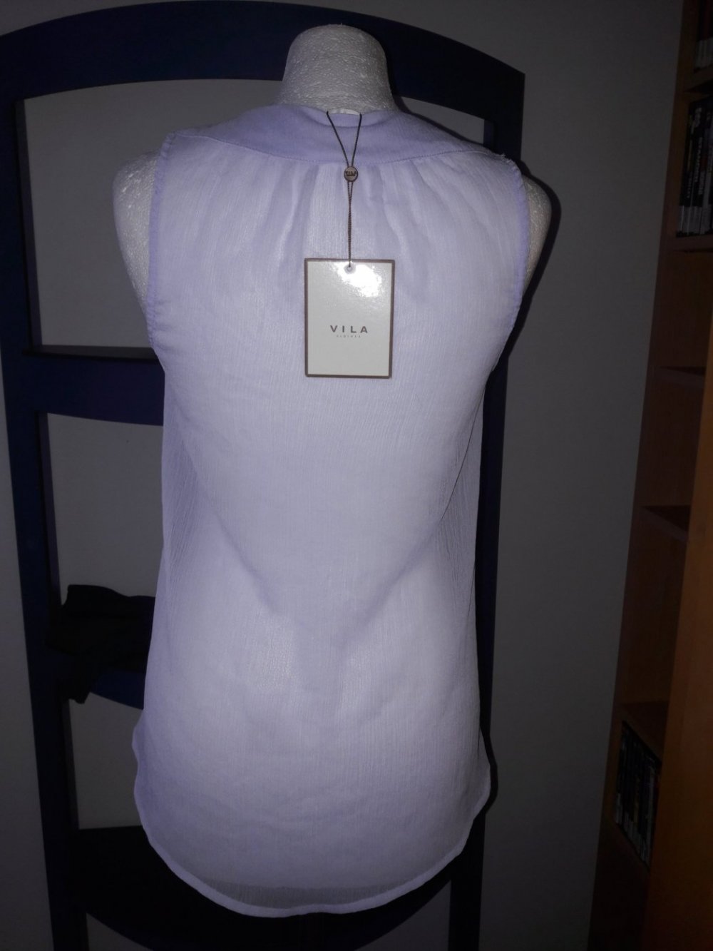 Schönes Top Bluse Shirt Vila Gr. S 36 NEU T-Shirt Büro leicht transparent