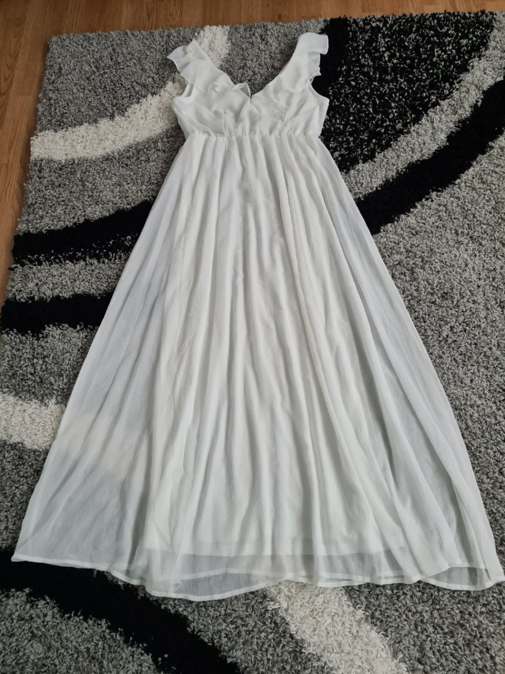 Abendkleid Maxikleid Hochzeit Vila Gr. 42 weiß NEU langes Kleid
