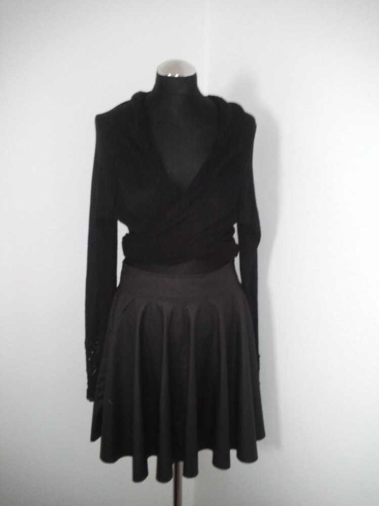 Wasserfall Cardigan Pulli Jacke Strickjacke Coat Cape Gr.36/38 S/M Vivien Caron