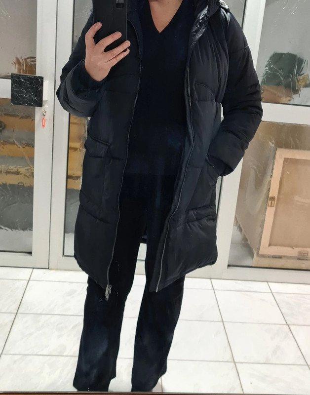 Wintermantel, Mantel, Long Jacke, gr L Object schwarz