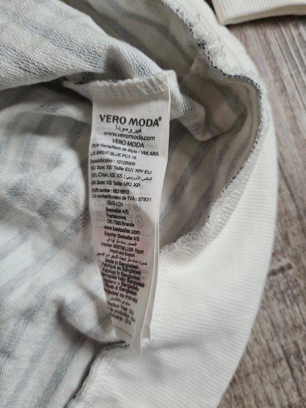 Sweater Vero Moda Gr. XS weiß marineblau NEU San Francisco 