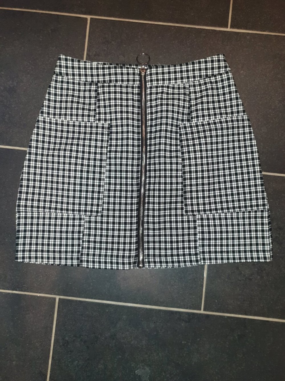  FISHBONE by FB Sister Rock Mini stretchig Gr.M (38) kariert Minirock
