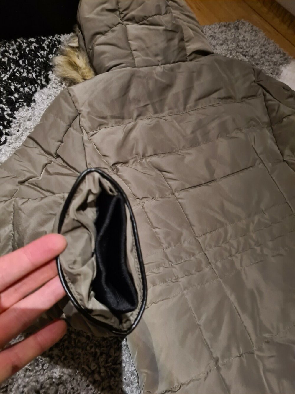 DaunenMantel DaunenJacke Vero Moda Gr. L Winter Jacke Khaki Daunen Mantel