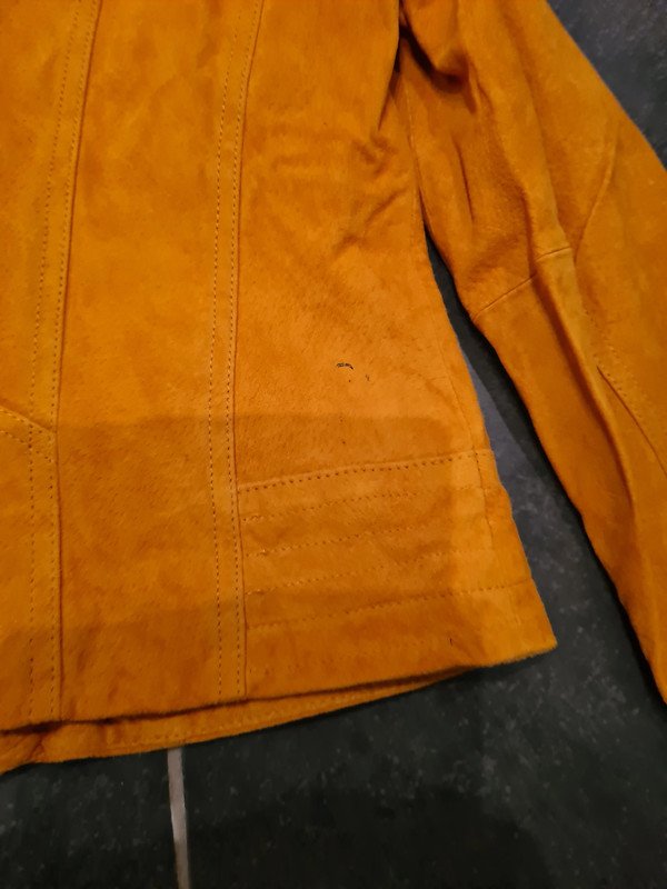 Bikerjacke Lederjacke Vero Moda Gr. L (38 -40) senffarbe neu Wildlederjacke 100% Leder