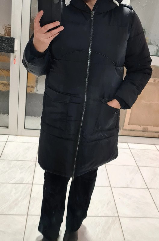 Wintermantel, Mantel, Long Jacke, gr L Object schwarz