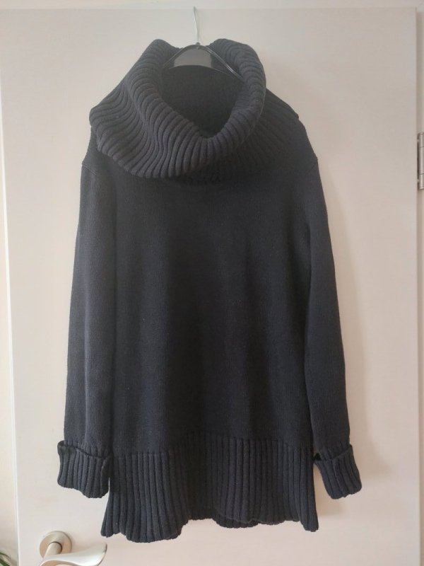 Voluminöser Longpulli Rollkragen 34/36/38/40