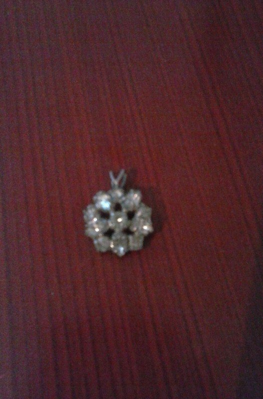 Vintage Anhänger Glitzer