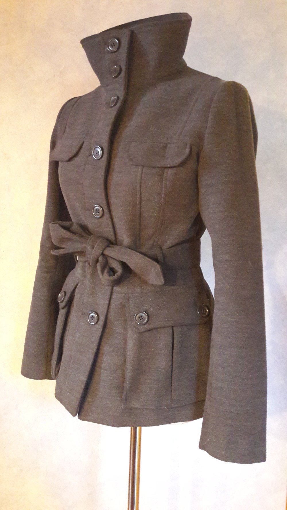 schöne graue Herbstjacke / Winterjacke in Größe 36