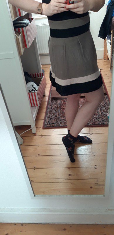 Rock ,Nude Töne, 40/L, High waist