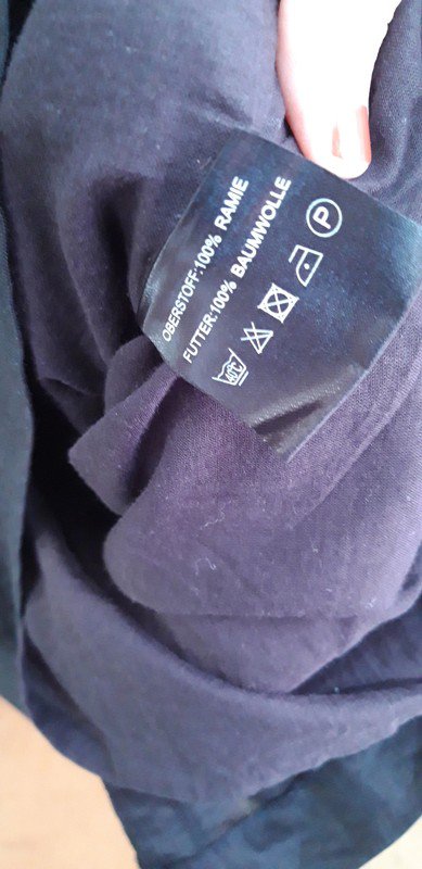 Schwarzes Leinenkleid, 40 von Hallhuber 