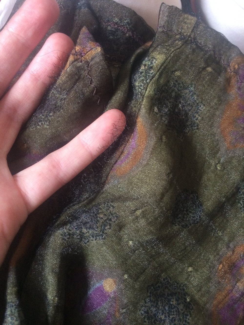 Original Vintage highwaisted Minirock. Romantisch, barock. Viscose 