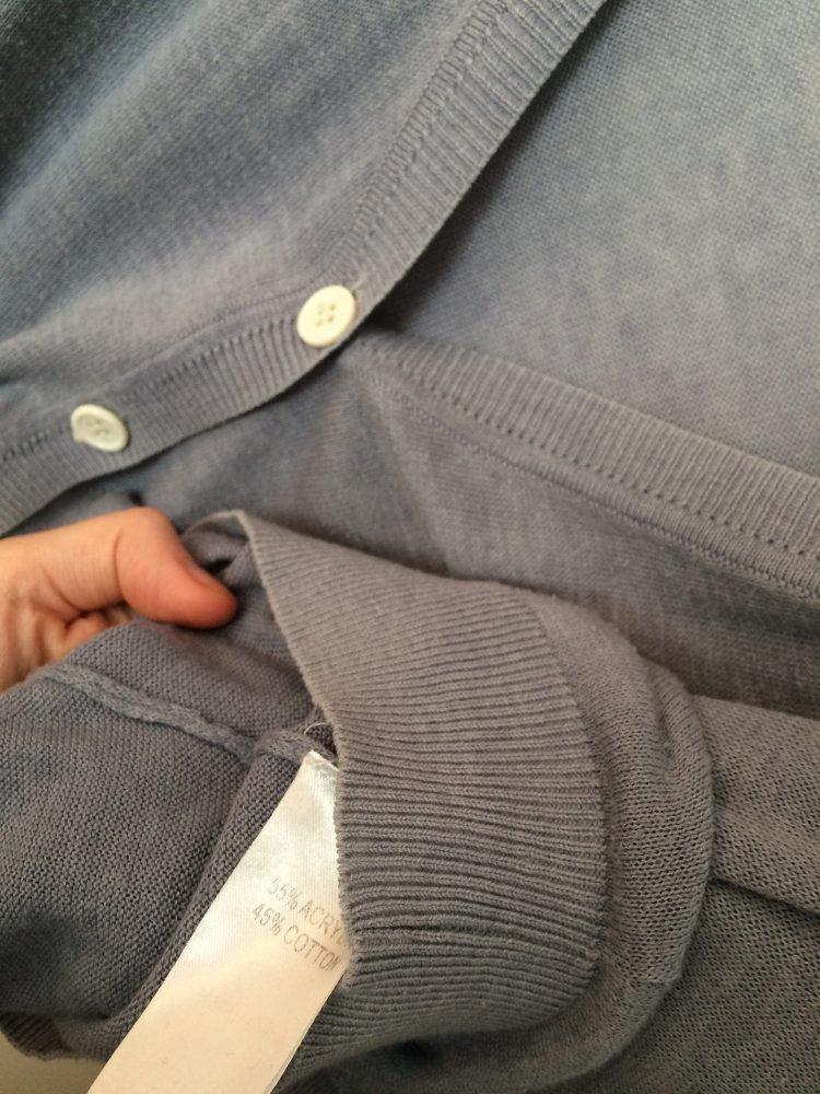 Taubenblauer Fledermausärmel cardigan