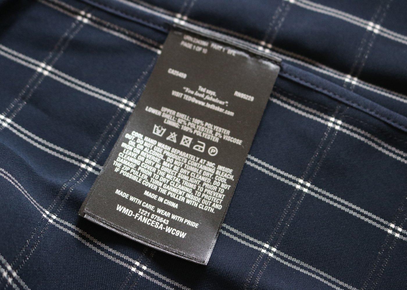 Ted Baker Kleid weiße Bluse mit dunkelblauem Plisseerock Fancesa 2 38