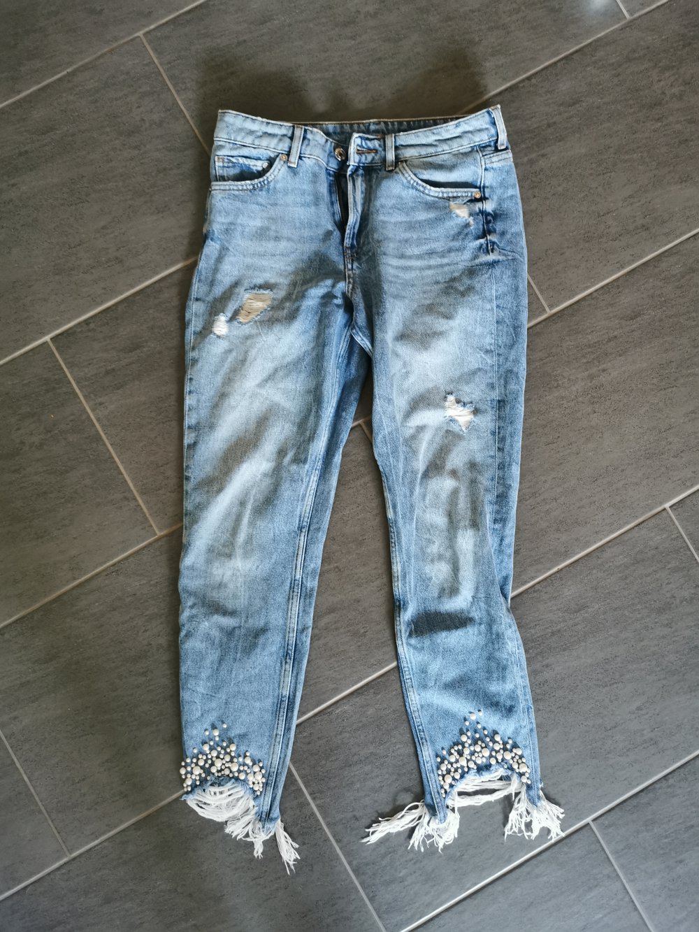 Girlfriend regular waist jeans H&M denim 