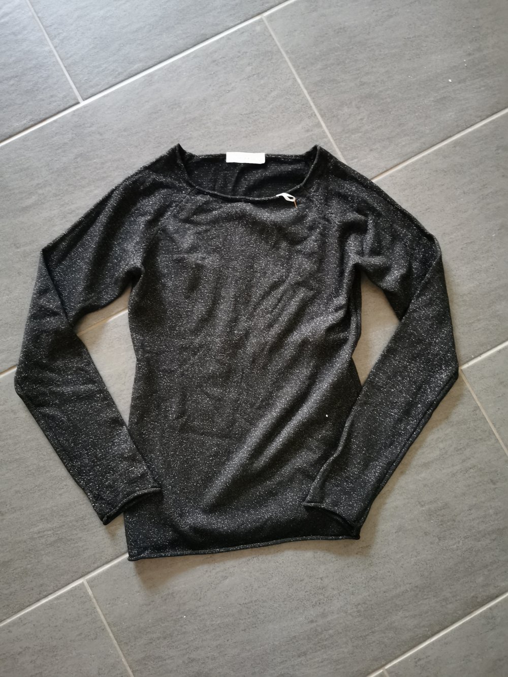 Cashmere Langarmshirt glitzer 