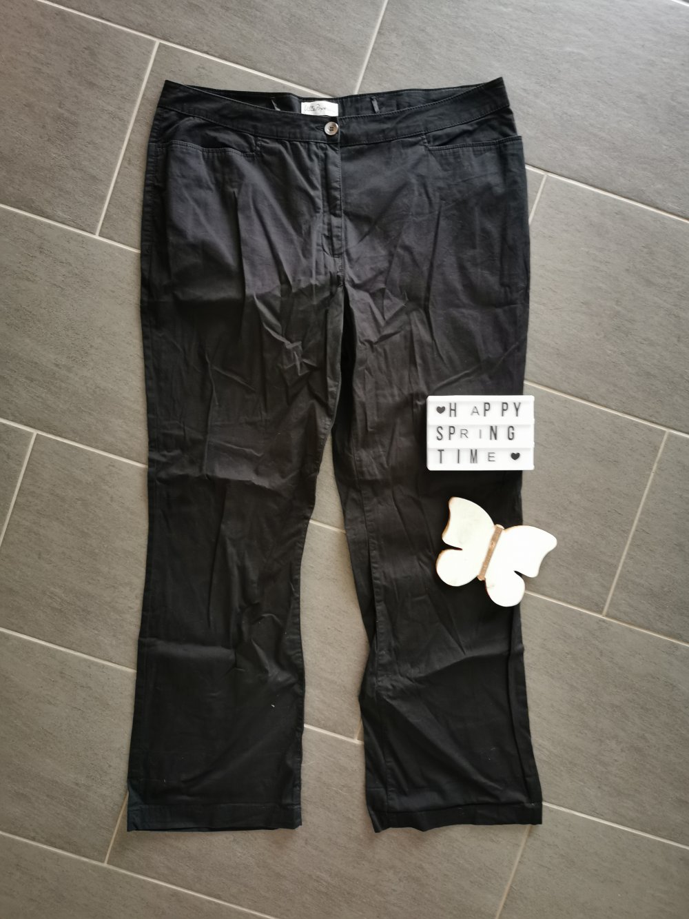 Schwarze Stoffhose Ulla Popken 