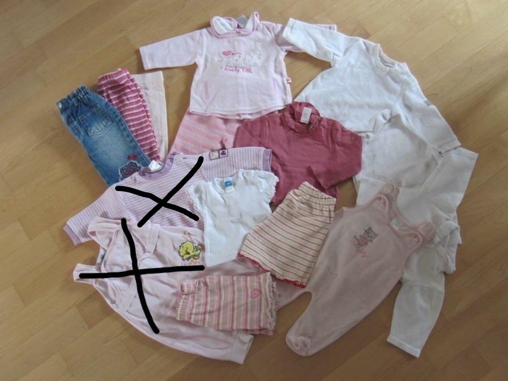 Mädchen Erstlingspaket Gr. 50-68 12 Teile plus gratis Shorts