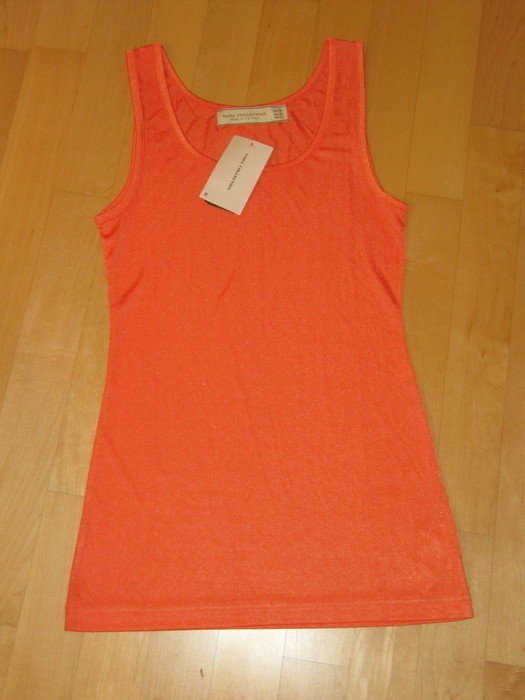 Top Zara Gr.M koralle orange long Top
