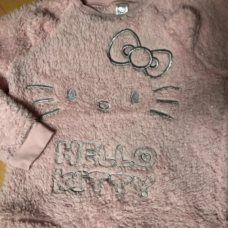 Kuschelpulli Hello Kitty Gr.128 Glitzer