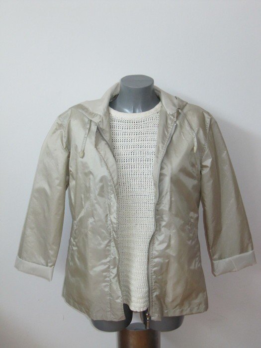Dünne Jacke Kurzmantel Gr.M glänzend Sommer