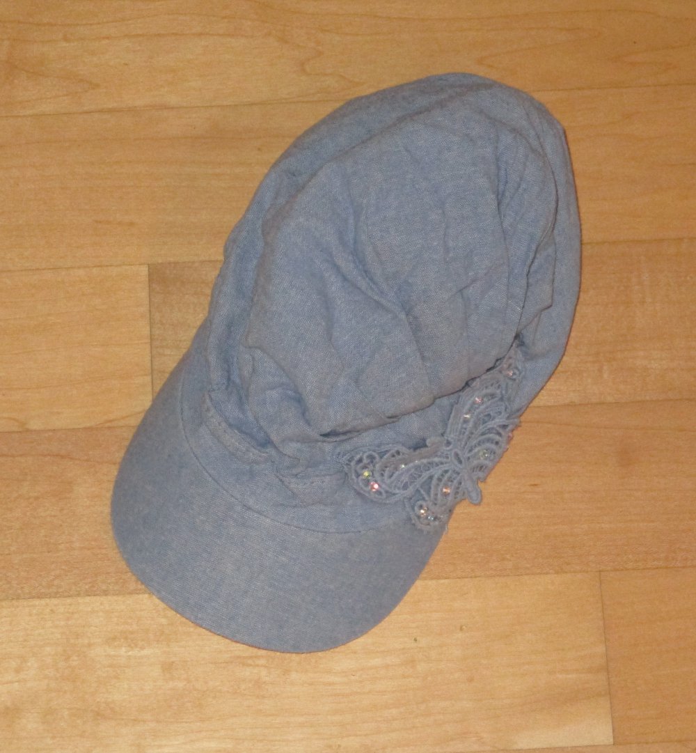 Süße Kappe jeans look Schmetterling