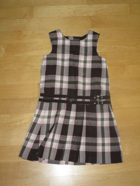 Süßes Kleidchen kariert Gr.116 H&M rosa braun