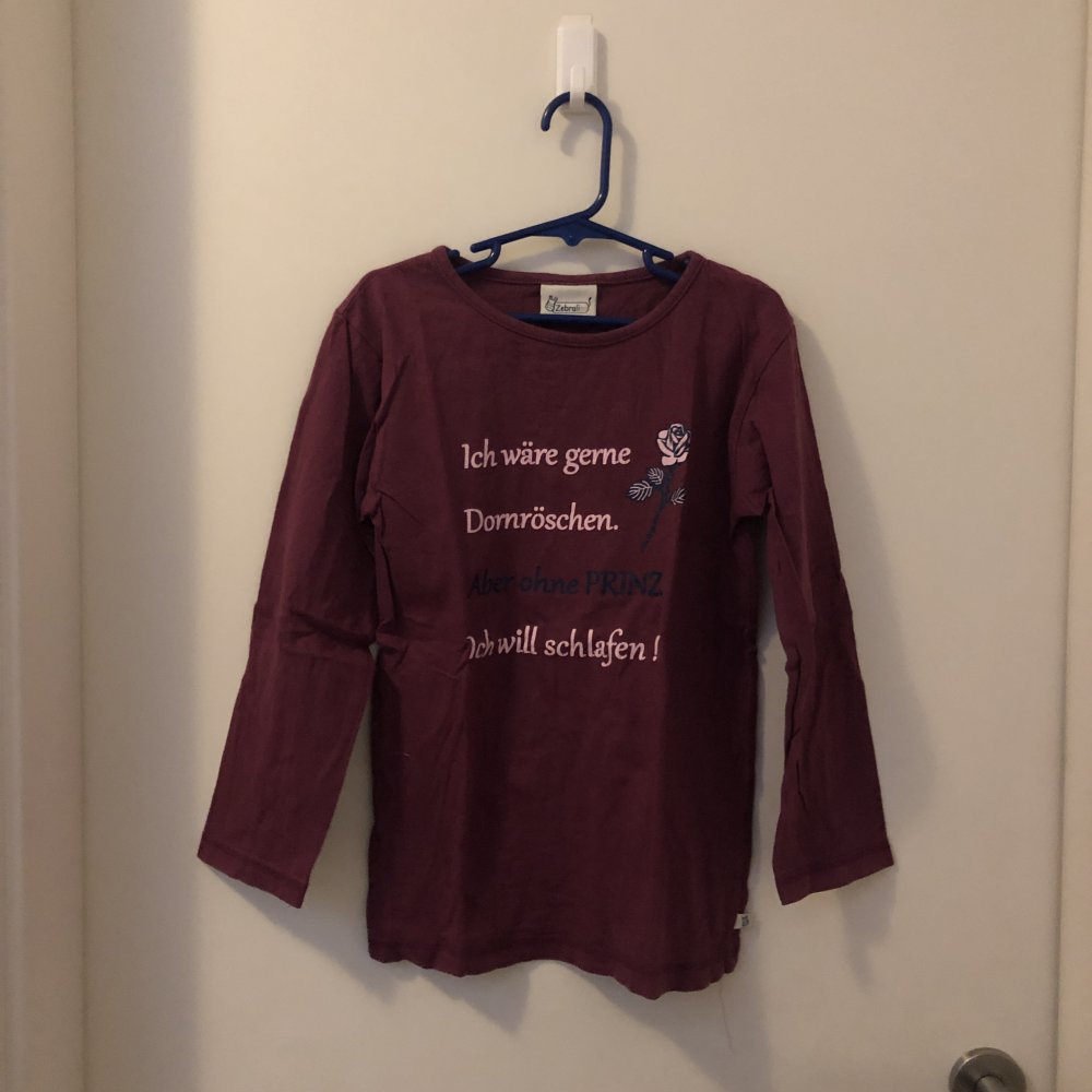 Sprüche Shirt langarm Gr. 128 