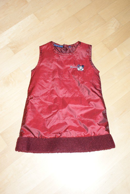 Herbst Winterkleid mit Minnie Mouse Gr. 4a Weihnachten