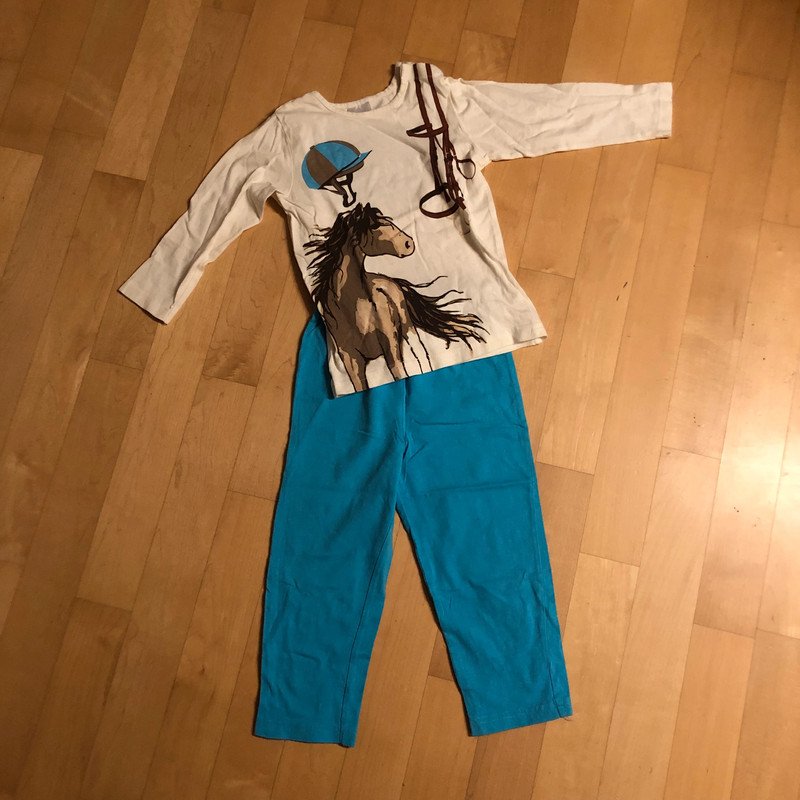 Schöner Schlafi für Pferdefans Gr.86/92 Mädchen Junge