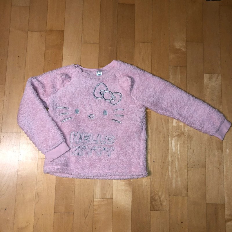 Kuschelpulli Hello Kitty Gr.128 Glitzer