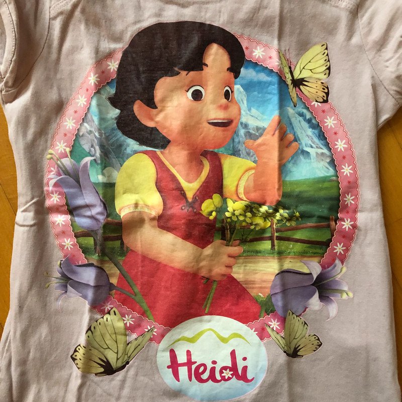 T-Shirt Gr. 122 Heidi Druck 