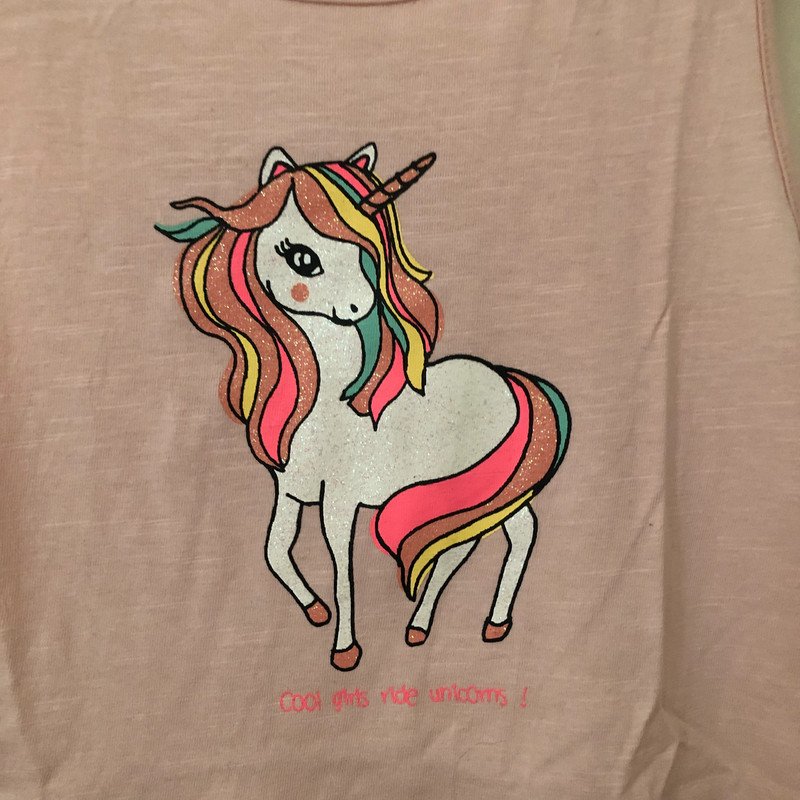 Süßes Kleidchen rosa Einhorn Glitzer