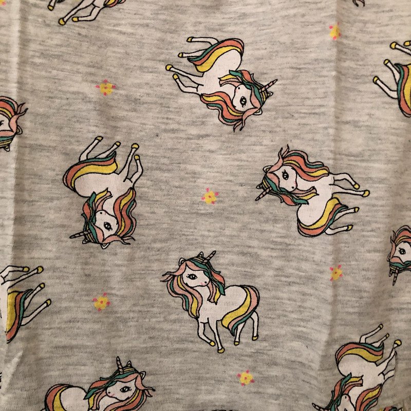 Graues Kleidchen Einhörner Gr.140