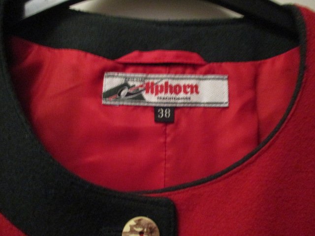 Oktoberfest Trachten Jacke rot Gr. 38 Alphorn 