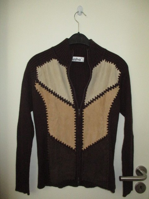 Tolle vintage Strickjacke Gr.S patchwork true vintage