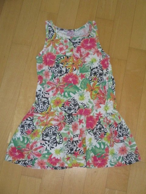 Süßes Sommerkleid Tiger Dschungel Gr.116