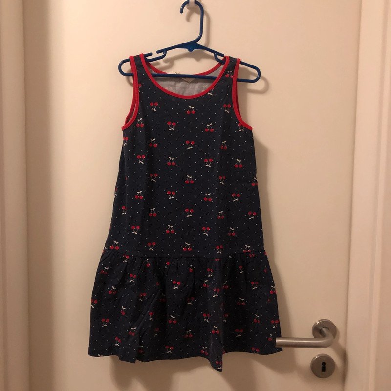 2 er Set Kleidchen Gr.122/128 Kirschen Zwillinge