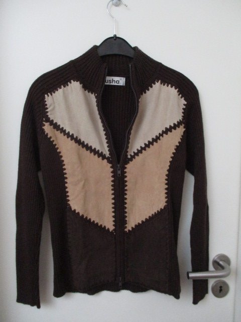 Tolle vintage Strickjacke Gr.S patchwork true vintage