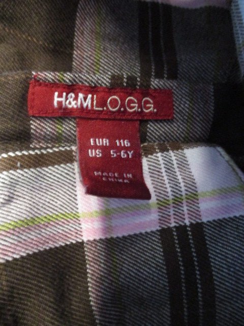 Süßes Kleidchen kariert Gr.116 H&M rosa braun