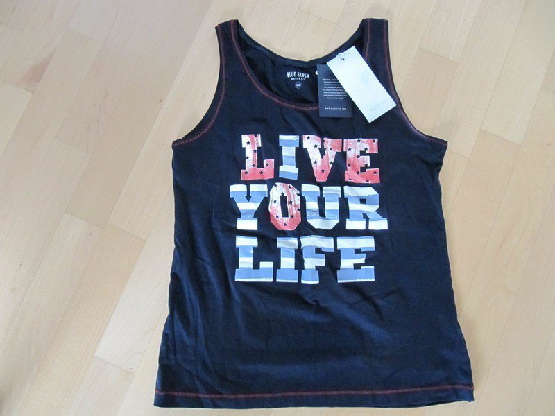 Tolles Top Sprotshirt mit print Blue Seven