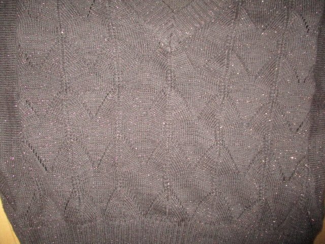 Toller Strickpulli Fledermaus braun mit Glitzer