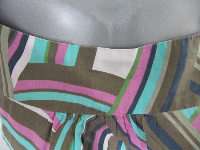 Buntes Longtop Spaghettiträger Gr.38 pastell
