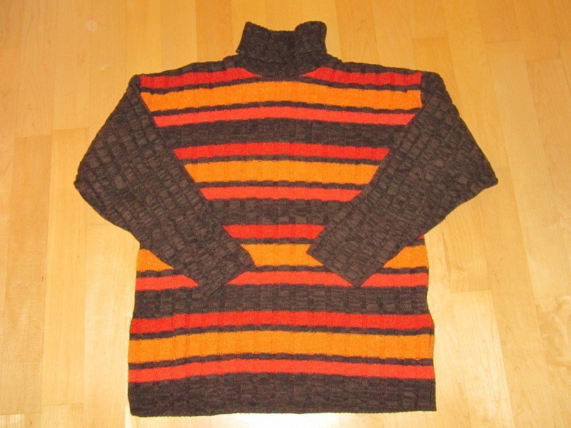 Toller retro Pulli oversize geringelt Gr.38 Streifen Rolli vintage
