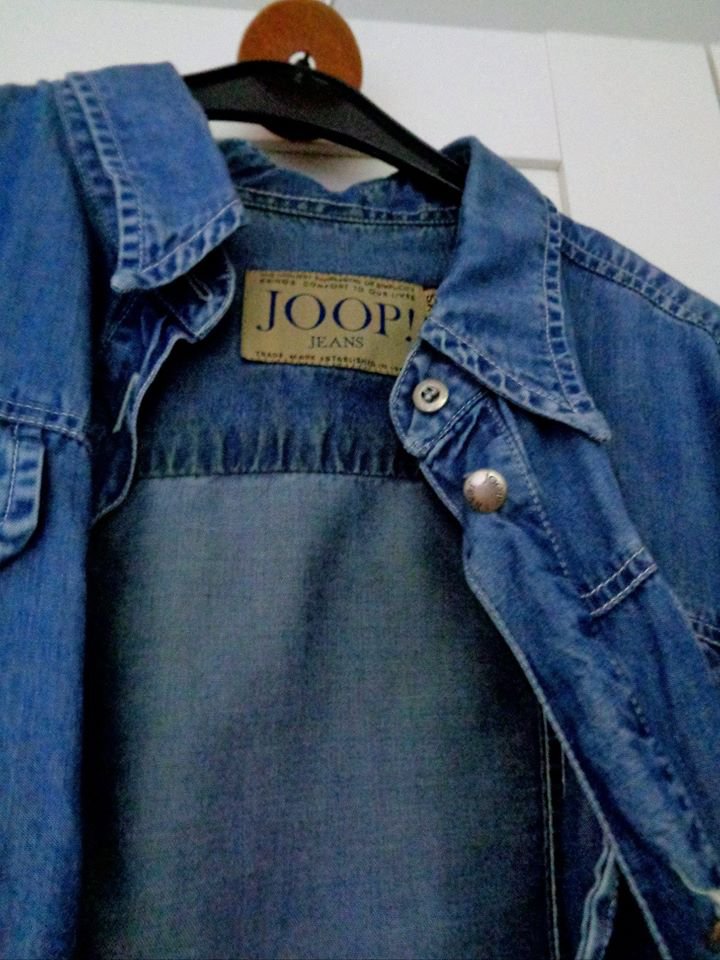 Bluse im Jeansstil