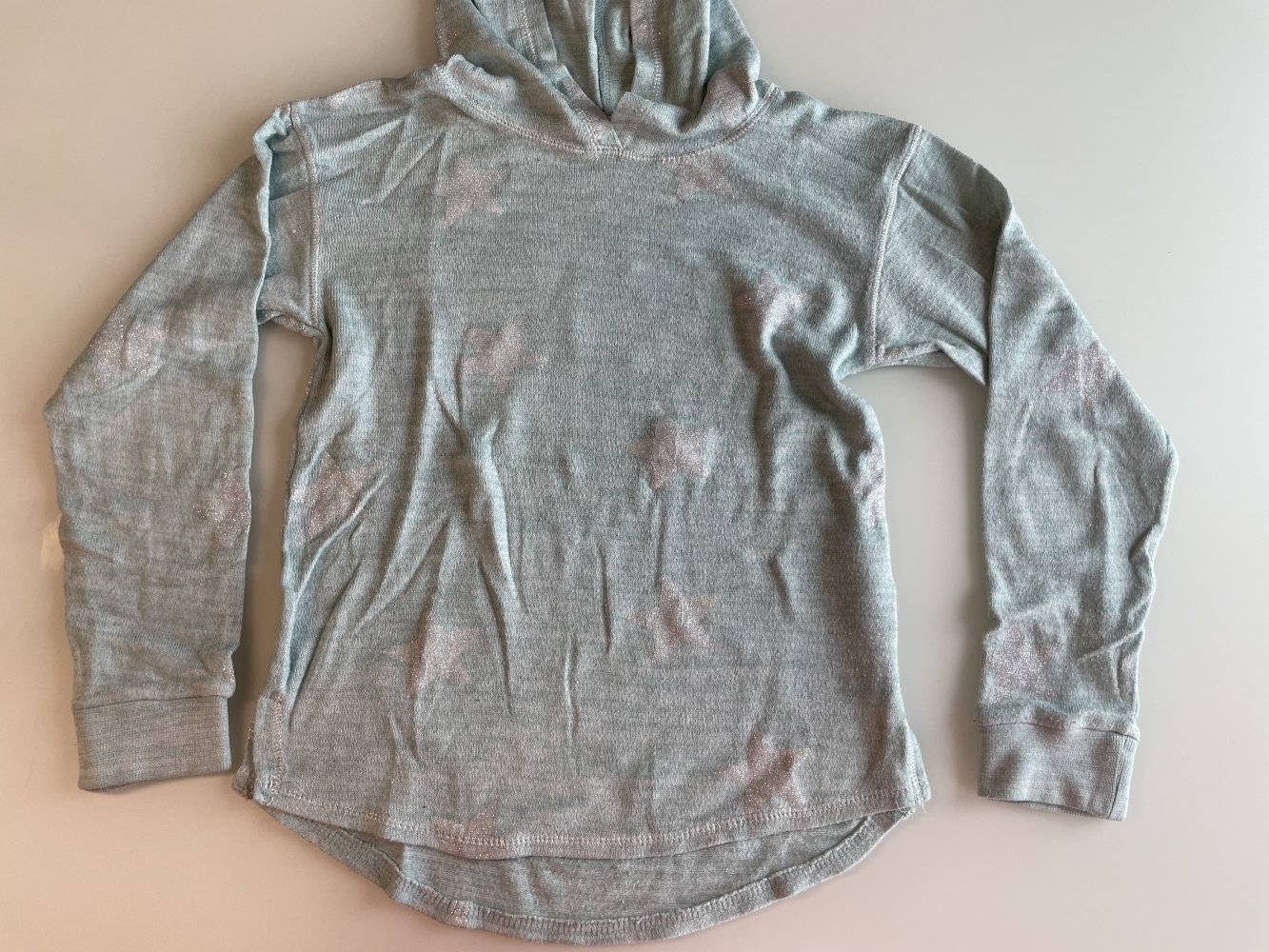 Strickhoodie mit Glitzer-Sternen